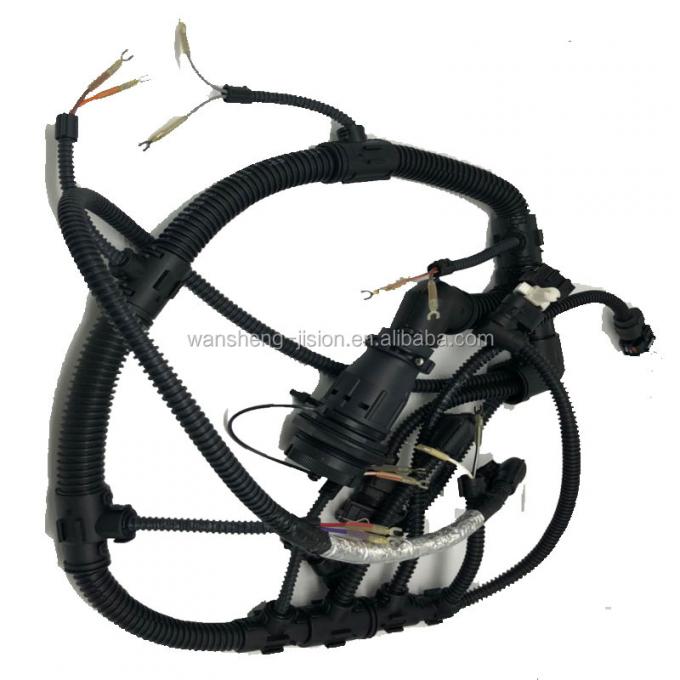 굴착기 엔진 Wiring Harness close-up view
